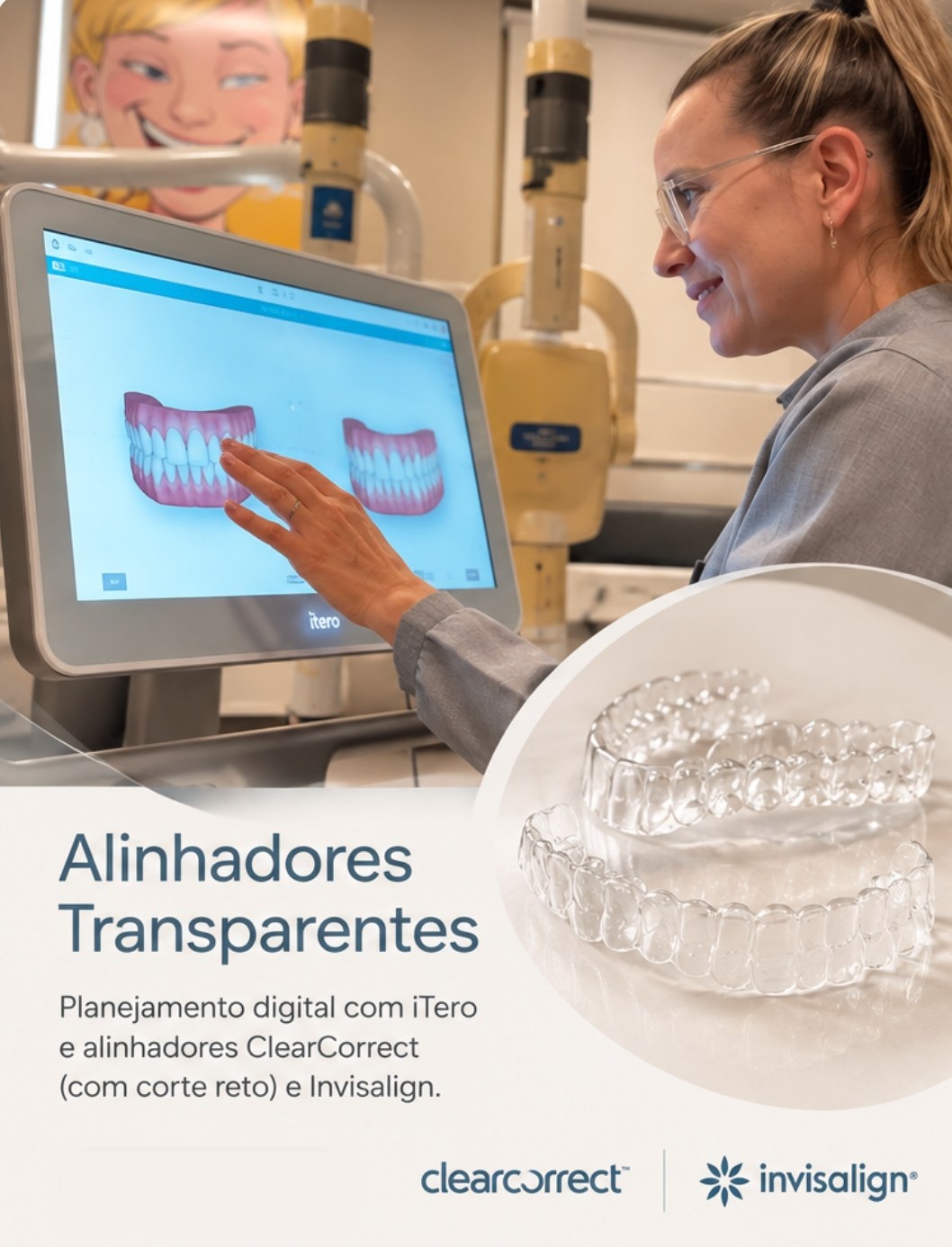 Planejamento com scanner intraoral e alinhadores transparentes